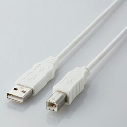 エコUSBケーブル(A-B・5m)USB2-ECO50WH エレコム(代引不可)【メール便配送】【送料無料】 エコUSBケーブル(A-B・5m)USB2-ECO50WH エレコム(代引不可)【メール便配送】【送料無料】
