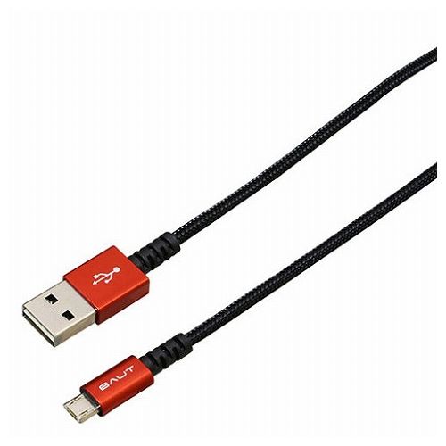 5ĥåȡBAUT PREMIUMξmicroUSB֥ 2A 0.5m RD BUSMRAN050RDX5(Բ)̵