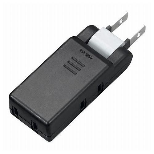 YAZAWA 極小コーナータップ 3個口 ブラック Y02CM300BK(代引不可)【メール便配送】【送料無料】(2)