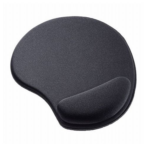 サンワサプライ 低反発リストレスト付きマウスパッド 抗菌 MPD-MU4BK(代引不可)