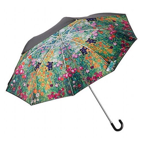 晴雨兼用名画折りたたみ傘 クリムトフラワーガーデン 1125-027(代引不可) 晴雨兼用名画折りたたみ傘 クリムトフラワーガーデン 1125-027(代引不可)