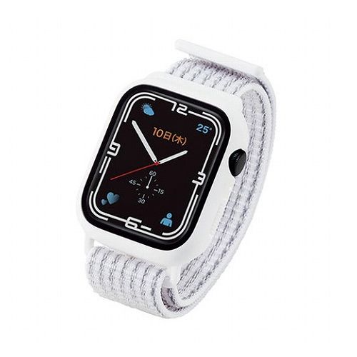 エレコム Apple Watch45mm用フルカバーケース ファブリックバンド一体型 AW-21ABCFBWH(代引不可) エレコム Apple Watch45mm用フルカバーケース ファブリックバンド一体型 AW-21ABCFBWH(代引不可)