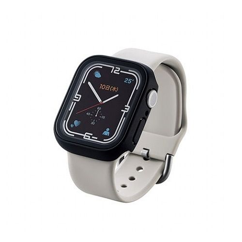 エレコム Apple Watch41mm用フルカバーケース プレミアムガラス 高透明 AW-21BFCGBK(代引不可)【メール便配送】【送料無料】