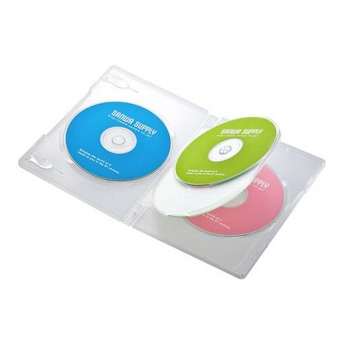【商品特長】●一般的なセルDVDと同じ標準サイズ(厚さ14mm)の4枚収納DVDトールケースです。●100%バージンPP樹脂材を使用しており臭いが少なく耐久性も高い高品質なトールケースです。●手書き、またはインクジェット印刷ができる表紙インデックスカードを付属しています。●ワンプッシュで簡単にメディアが取り出せます。●インデックスカード(表紙)、ブックレットの収納が可能なので破損したセルDVDや中古DVDの交換用ケースとしても最適です。●軽くて割れにくいPP樹脂製です。【仕様】■入数:10■セット内容:インデックスカード×10枚注意付属のインデックスカードは簡易版のため裏写りしたり滲んだりすることがあります。より綺麗に印刷したい場合は別売りのサンワサプライ製DVDトールケースカード(品番:JP-DVD6/8)をご購入ください。■ディスク収納枚数:4枚■対応メディア:Blu-ray,DVD,CD※注意付属のインデックスカードは簡易版のため裏写りしたり滲んだりすることがあります。より綺麗に印刷したい場合は別売りのサンワサプライ製DVDトールケースカード(品番:JP-DVD6/8)をご購入ください。【代引きについて】こちらの商品は、代引きでの出荷は受け付けておりません。【送料について】北海道、沖縄、離島は送料を頂きます。