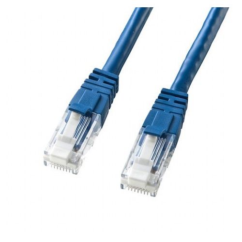 【5個セット】 サンワサプライ つめ折れ防止カテゴリ6LANケーブル KB-T6TS-01BLNX5(代引不可)【送料無料】