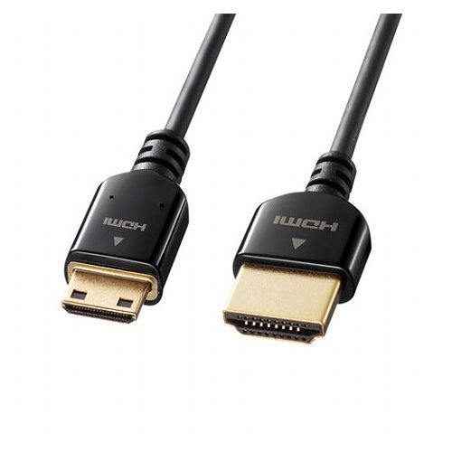 【5個セット】 サンワサプライ イーサネット対応ハイスピードHDMIミニケーブル KM-...