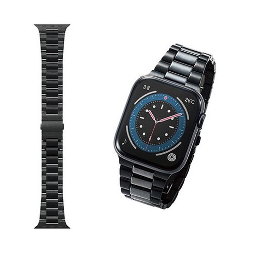 エレコム Apple Watch用セラミックバンド 45/44/42mm AW-44BDCE3BK(代引不可)【送料無料】 エレコム Apple Watch用セラミックバンド 45/44/42mm AW-44BDCE3BK(代引不可)【送料無料】
