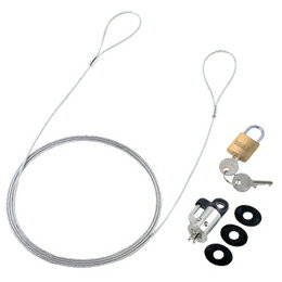 パソコンセキュリティワイヤーロック(南京錠タイプ)SL-59 サンワサプライ(代引不可)【メール便配送】【..