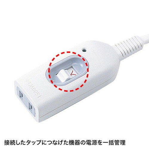 【5個セット】 サンワサプライ 中間スイッチ付延長コード TAP-B7-1NX5(代引不可)【送料無料】
