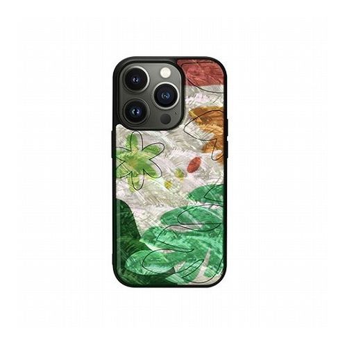 ikins 天然貝ケース for iPhone 14 Pro Botanik Touch 1 背面カバー型 I23582i14P(代引不可)