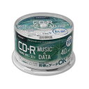 HIDISC CD-R RۃfBA 32{ 700MB zCgChv^u XshP[X 40 HDCR80GP40NAB(s)yz