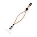 LEPLUS NEXT スマートフォン 汎用 ハンドストラップ WRISTY MULTI STRAP 丸紐タイプ C オレンジ/ライトブルー/ライトグレー LN-HS01C(代引不可)【メール便配送】【送料無料】(2)