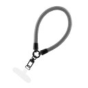 LEPLUS NEXT スマートフォン 汎用 ハンドストラップ WRISTY MULTI STRAP 太丸紐タイプ グレー LN-HS04GY(代引不可)【メール便配送】【送料無料】(2)