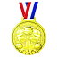 【10個セット】 ARTEC ゴールド3Dスーパービッグメダル なかよし ATC4691X10(代引不可)【送料無料】