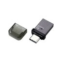 エレコム キャップ式USB Type-C TM メモリ ブラック MF-CAU32064GBK(代引不可)【メール便配送】【送料無料】