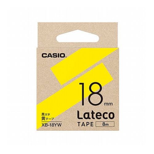 【5個セット】 カシオ計算機 Lateco 詰め替え用テープ 18mm 黄テープ 黒文字 XB-18YWX5(代引不可)【送料無料】 【5個セット】 カシオ計算機 Lateco 詰め替え用テープ 18mm 黄テープ 黒文字 XB-18YWX5(代引不可)【送料無料】