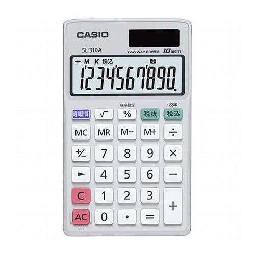 Other - 【5個セット】 カシオ計算機 スタンダード電卓 手帳タイプ 10桁表示 SL-310A-NX5(代引不可)【送料無料】