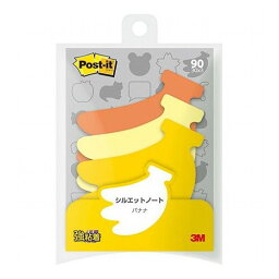 【10個セット】 3M Post-it ポストイット シルエットノート 強粘着 バナナ 3M-SSS-BAX10(代引不可)【送料無料】