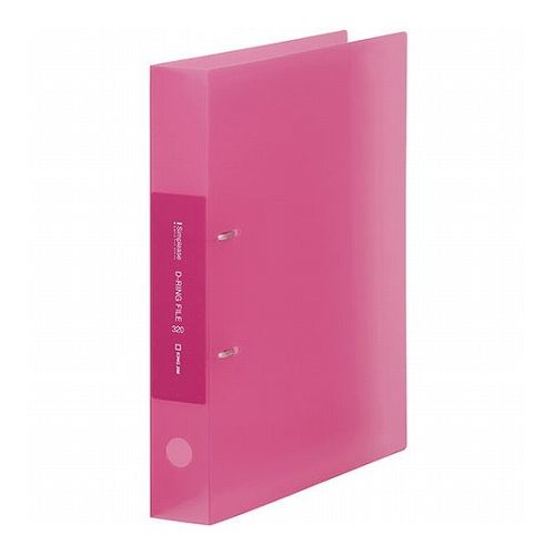 【10個セット】 KING JIM キングジム シンプリーズ Dリングファイル 透明 ピンク KJ-652TSP-PKX10(代引不可)【送料無料】