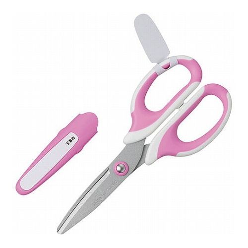 【10個セット】 ソニック SONiC 学童はさみ メガサク 右手用 桃 SK-312-PX10(代引不可)【送料無料】