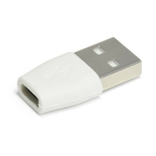  日本トラストテクノロジー microUSB→USB2.0(A)変換コネクター (ホワイト) MUU20A-WHX10(代引不可)