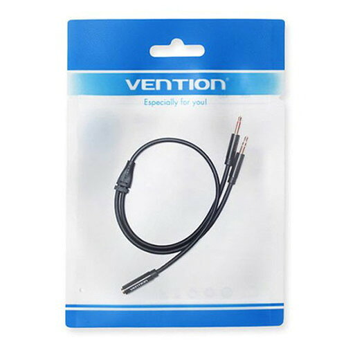 【10個セット】 VENTION 2×3.5mm Male to 4 Pole 3.5mm Female オーディオケーブル...