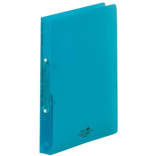 LIHIT LAB. リングファイル・ツイストリングA4S 青緑 F-5005-28-BG(代引不可)