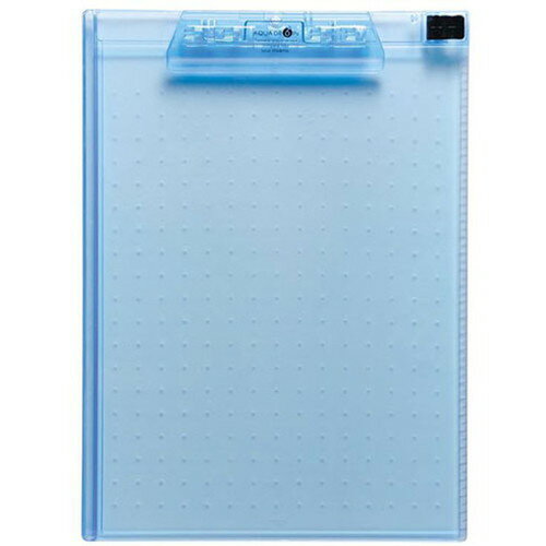 LIHIT LAB. AQUA DROPs クリップボード A4E型 8青 A-5010-8-BL(代引不可)