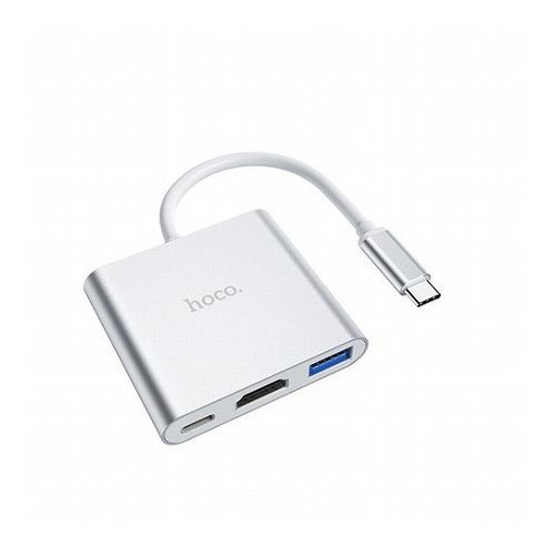 ���ܥȥ饹�ȥƥ��Υ����� hoco HB14 Type-C 3 in 1 �Ѵ������ץ� HB14-TC31ADP �ѥ����� �ѥ�������յ��� USB�ϥ�(����Բ�)�ڥ᡼���������ۡ�����̵����