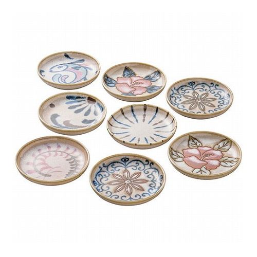 かりゆし 絵変わり小皿揃 2033-013 雑貨 ホビー インテリア 雑貨 雑貨品(代引不可)