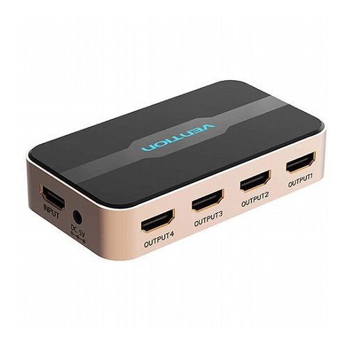 VENTION 1 In 4 Out HDMI Splitter Black AC-2496 家電 映像関連 AVセレクター(代引不可)【送料無料】