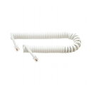 【5個セット】 MCO 受話器用カールコード 0.6m クロス結線 白 DC-J406/WHX5 パソコン パソコン周辺機器 ケーブル(代引不可)