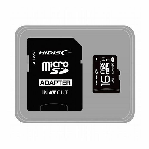 【10個セット】 HIDISC microSDHCカード 16GB CLASS10 UHS-1対応 高速転送 Read70 SD変換アダプタ付き HDMCSDH16GCL10UIJP3X10 パソコン フラッシュメモリー SDメモリーカード MMC(代引不可)【送料無料】