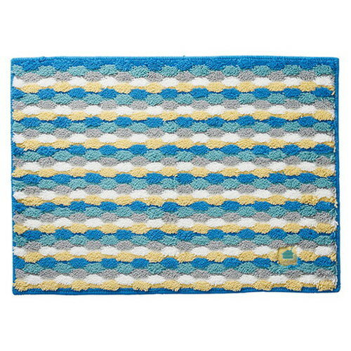 からっぷる ワイドバスマット ブルー 22418011 雑貨 ホビー インテリア 雑貨 雑貨品(代引不可)