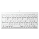 エレコム 有線ミニキーボード パンタグラフ式 薄型 ホワイト TK-FCP096WH TK-FCP096WH パソコン(代引不可)(2)