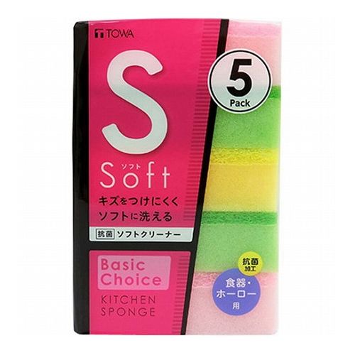 キズをつけにくくソフトに洗える ソフトな不織布で泡立ちよく汚れをスッキリ落とします○ソフトタイプの不織布を使用していますので、キズをつけずに洗えます。○スポンジ部分には、抗菌加工を施しています。商品サイズ(約) : W58×D30×H105mm不織布 : ポリエステルスポンジ : ポリウレタン生産国 : 中国ご使用後はよく洗い、水気を切って乾燥させてください。本品は台所用品洗浄用クリーナーです。本来の用途以外のご使用はお避けください。【代引きについて】こちらの商品は、代引きでの出荷は受け付けておりません。【送料について】北海道、沖縄、離島は送料を頂きます。