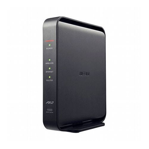 BUFFALO Wi-Fiルーター AirStation エントリーモデル Wi-Fi 6(ax) IPv6対応 ブラック WSR-1500AX2L(代引不可)【送料無料】 BUFFALO Wi-Fiルーター AirStation エントリーモデル Wi-Fi 6(ax) IPv6対応 ブラック WSR-1500AX2L(代引不可)【送料無料】