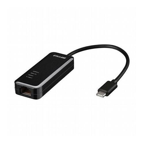 BUFFALO LANアダプター(USB Type-C) Giga & USB 3.2(Gen1)対応 ブラック LUA5-U3-CGTE-BK(代引不可)