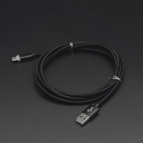 日本トラストテクノロジー Type-C充電おしらせケーブル 2m ブラック JTINDTC-2M-BK スマートフォン(代引不可)【メール便配送】【送料無料】