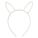 ARTEC ウサギ耳付きカチューシャ ホワイト ATC18691 キッズ 子供用品(代引不可)