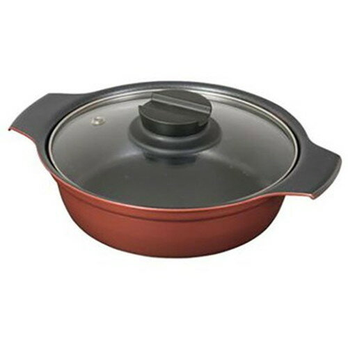 Ih/Gas Compatible - パール金属 旨味 ふっ素加工IH対応ガラス蓋付卓上鍋16cm HB-6962 キッチン雑貨(代引不可)