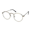 エニックス 老眼鏡に見えないクラシックなメガネ RESA リーディンググラス ボストンタイプ 【倍率2.5倍】 アンティークゴールド ser-704-25AG ...