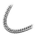 CrazyAngel ネックレスチェーン ステンレス316L 50cm 太め 幅8mm 厚み2.6mm シルバー 0035ca-995 アクセサリー 装身具(代...