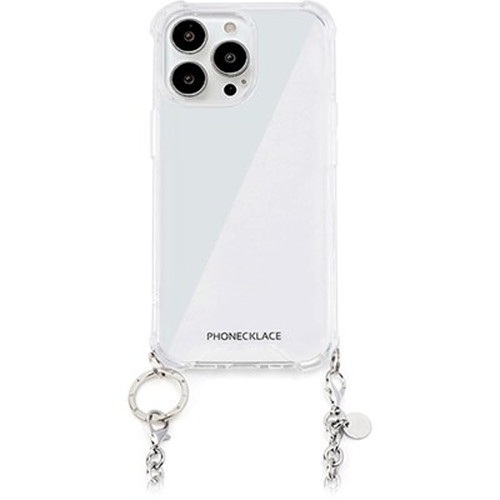 樂天商城 - PHONECKLACE フォンネックレス チェーンショルダーストラップ付きクリアケース for iPhone 15 Pro シルバー PN25574i15PR iPhone(代引不可)【メール便配送】【送料無料】