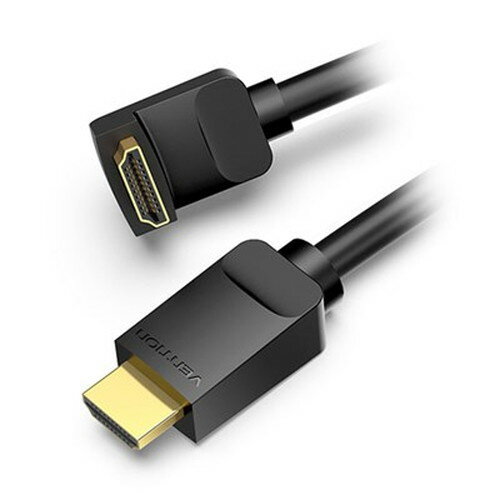 VENTION HDMI 直角ケーブル 下向き 2m ブラック AA-0157 オーディオ関連(代引不可)