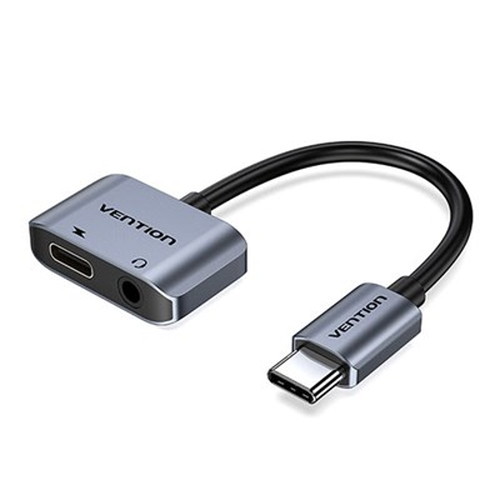 VENTION USB-C to 3.5mm AUX変換 & USB-C 充電ポート グレー BG-6692 パソコン周辺機器(代引不可) VENTION USB-C to 3.5mm AUX変換 & USB-C 充電ポート グレー BG-6692 パソコン周辺機器(代引不可)