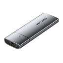 VENTION USB C エンクロージャー for M.2 SATA SSDs グレー KP-6156 パソコン周辺機器(代引不可)【送料無料】