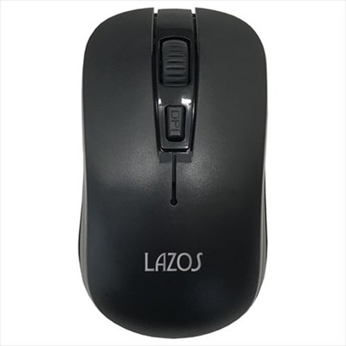 Lazos ワイヤレスマウス L-YM-BK パソコン周辺機器(代引不可)