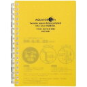 【10個セット】 LIHIT LAB. AQUA DROPs ツイストリング ノート A6 黄 N-1664-5-YEX10 雑貨(代引不可)