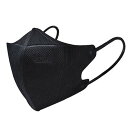 【250枚セット】 TKJP 爽快・快適 3D不織布マスク K21 ブラック K21-black-50X5 雑貨(代引不可)(4)